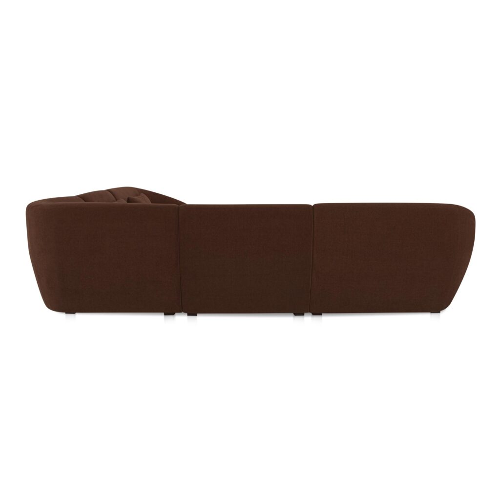 Amelia Classic L-Shaped Modular Left Sectional Chestnut - Image 3