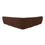 Amelia Classic L-Shaped Modular Left Sectional Chestnut FO-1021-03 FO 1021 03 Amelia back silo
