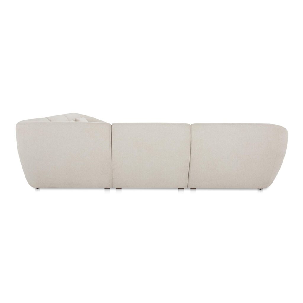 Amelia Classic L-Shaped Modular Left Sectional Warm White - Image 3