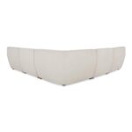 Amelia Classic L-Shaped Modular Left Sectional Warm White FO-1021-18 FO 1021 18 Amelia back silo