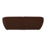Amelia Double Chaise Modular Sectional Chestnut FO-1022-03 FO 1022 03 Amelia back silo