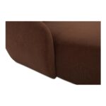 Amelia Double Chaise Modular Sectional Chestnut FO-1022-03 FO 1022 03 Amelia closeup silo