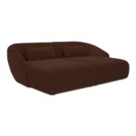 Amelia Double Chaise Modular Sectional Chestnut FO-1022-03 FO 1022 03 Amelia diagR silo