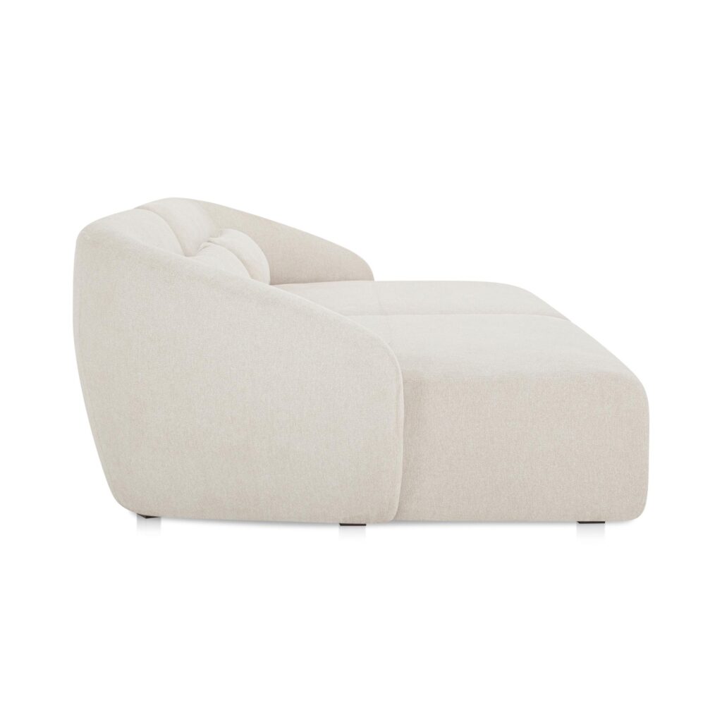 Amelia Double Chaise Modular Sectional Warm White - Image 3