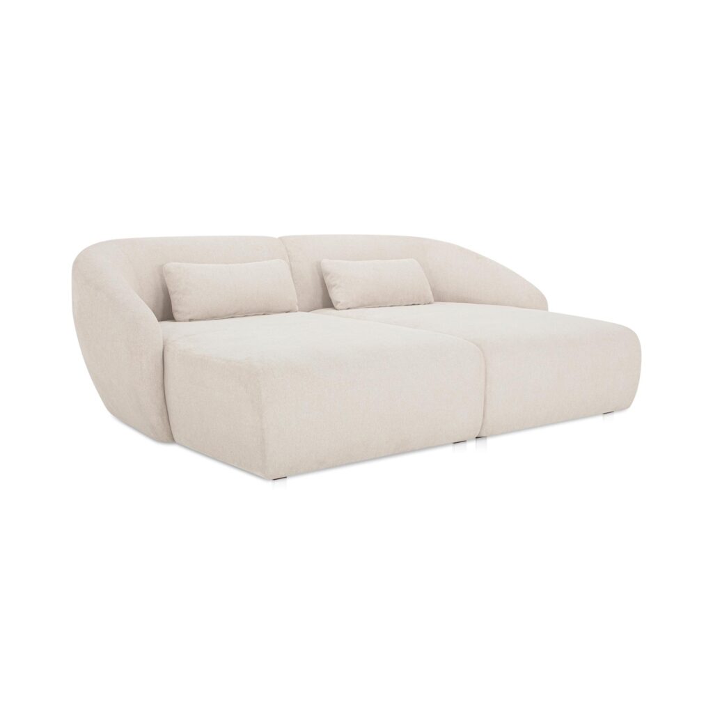 Amelia Double Chaise Modular Sectional Warm White - Image 2
