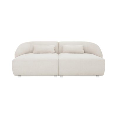 Amelia Double Chaise Modular Sectional Warm White
