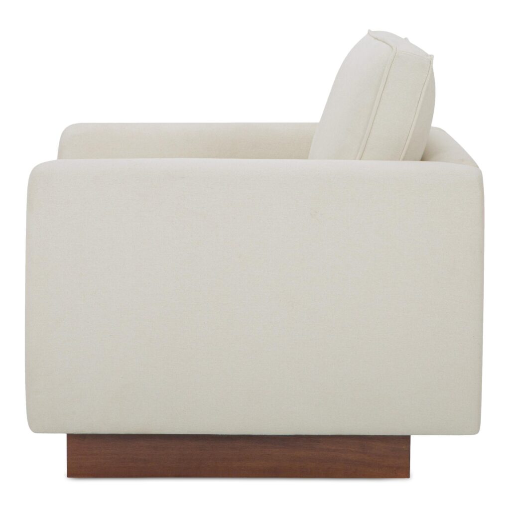 Vernon Accent Chair White - Image 3