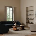 Fraser Left Arm Facing Sofa Deep Blue FO-1033-19 FO 1033 19 00