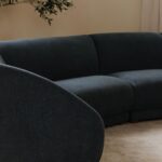 Fraser Left Arm Facing Sofa Deep Blue FO-1033-19 FO 1033 19 10