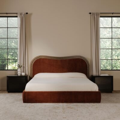 Camilla Queen Bed Chestnut 15 Camilla Queen Bed Chestnut FO-1037-03-0 FO 1037 03 0 00