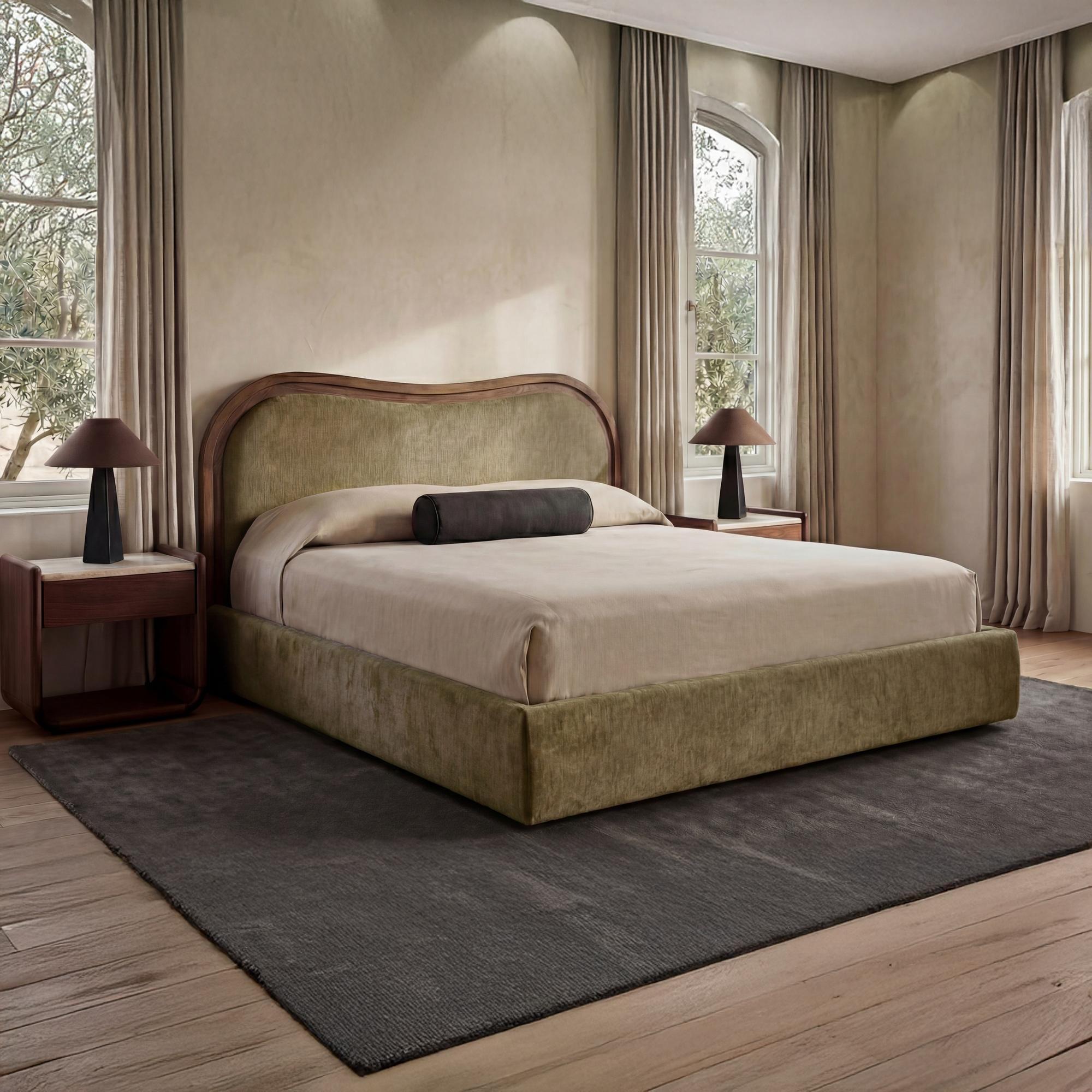 Camilla King Bed Green 2 Camilla King Bed Green - Image 2