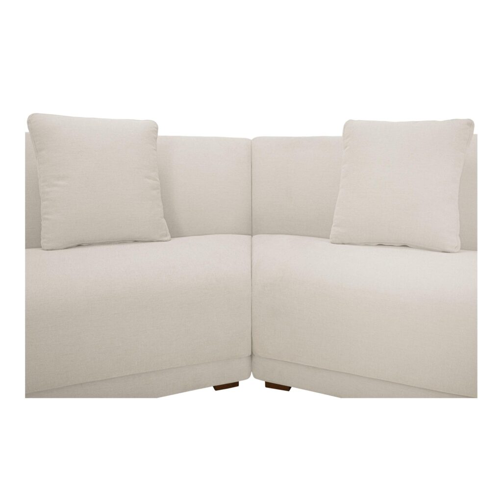 Fraser 3 Piece Modular Sectional with Slipper White - Image 4