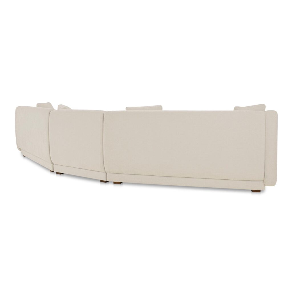 Fraser 3 Piece Modular Sectional with Slipper White - Image 2