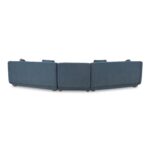 Fraser 3 Piece Modular Sectional with Slipper Deep Blue FO-1041-19 FO 1041 19 Fraser back shadsilo