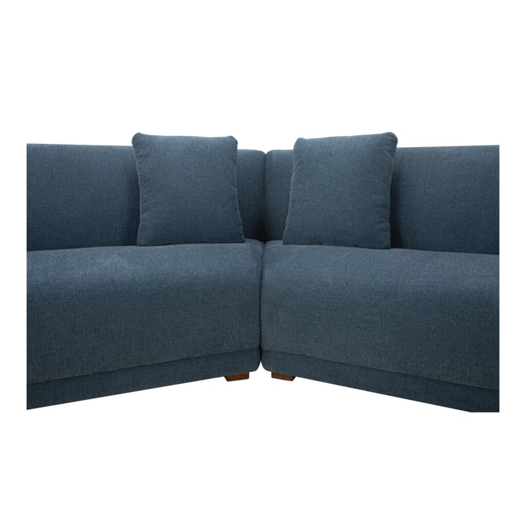 Fraser 3 Piece Modular Sectional with Slipper Deep Blue - Image 4