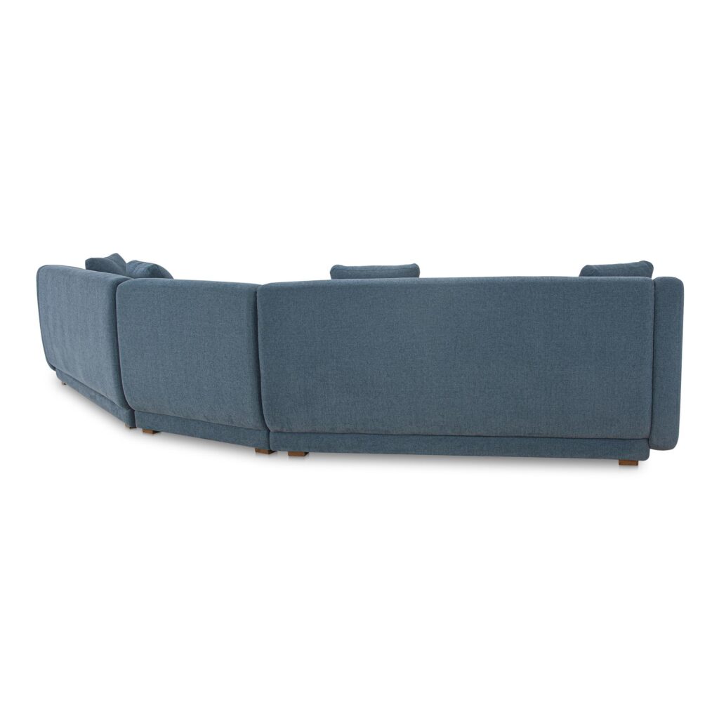 Fraser 3 Piece Modular Sectional with Slipper Deep Blue - Image 2