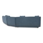 Fraser 3 Piece Modular Sectional with Slipper Deep Blue FO-1041-19 FO 1041 19 Fraser diagL back shadsilo