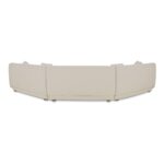 Fraser 3 Piece Modular Sectional with Wedge Slipper White FO-1042-05 FO 1042 05 Fraser back shadsilo