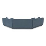 Fraser 3 Piece Modular Sectional with Wedge Slipper Deep Blue FO-1042-19 FO 1042 19 Fraser back shadsilo