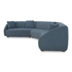 Fraser 3 Piece Modular Sectional with Wedge Slipper Deep Blue FO-1042-19 FO 1042 19 Fraser diagL shadsilo