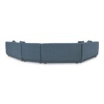 Fraser 4 Piece Modular Sectional Deep Blue FO-1043-19 FO 1043 19 Fraser back shadsilo