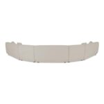 Fraser 5 Piece Modular Sectional White FO-1044-05 FO 1044 05 Fraser back shadsilo