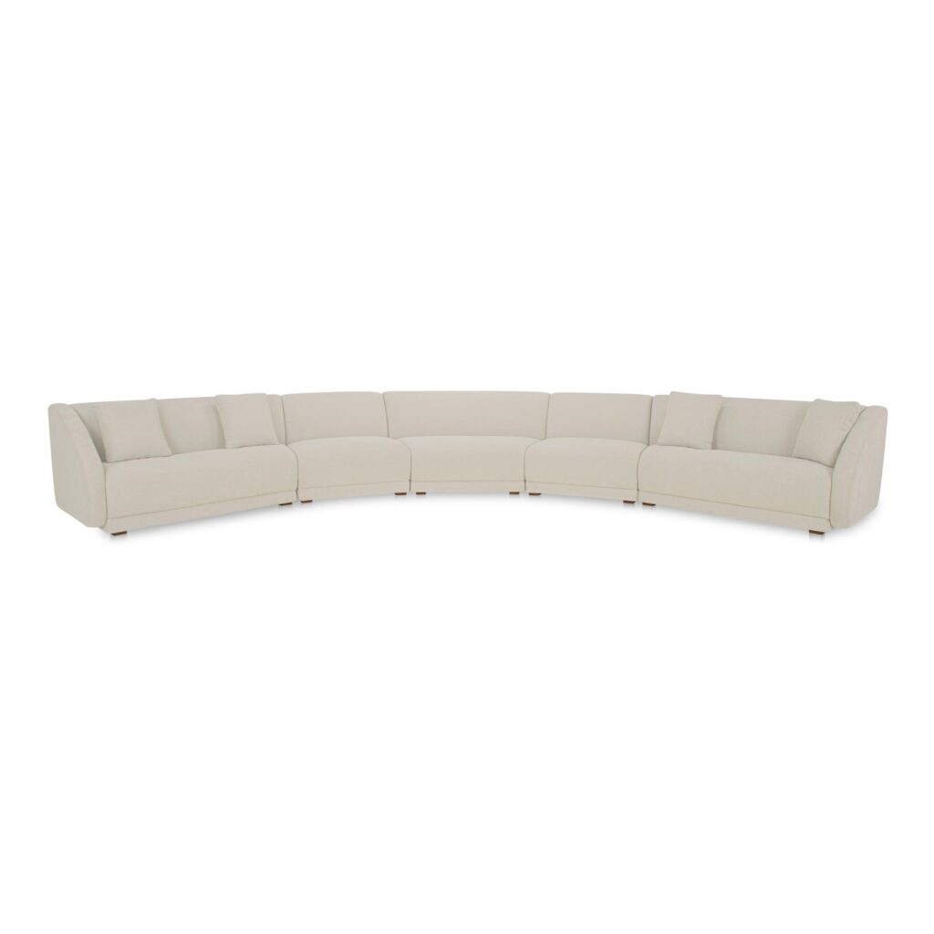 Fraser 5 Piece Modular Sectional White