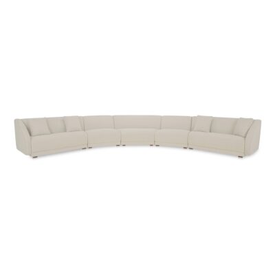 Fraser 5 Piece Modular Sectional White