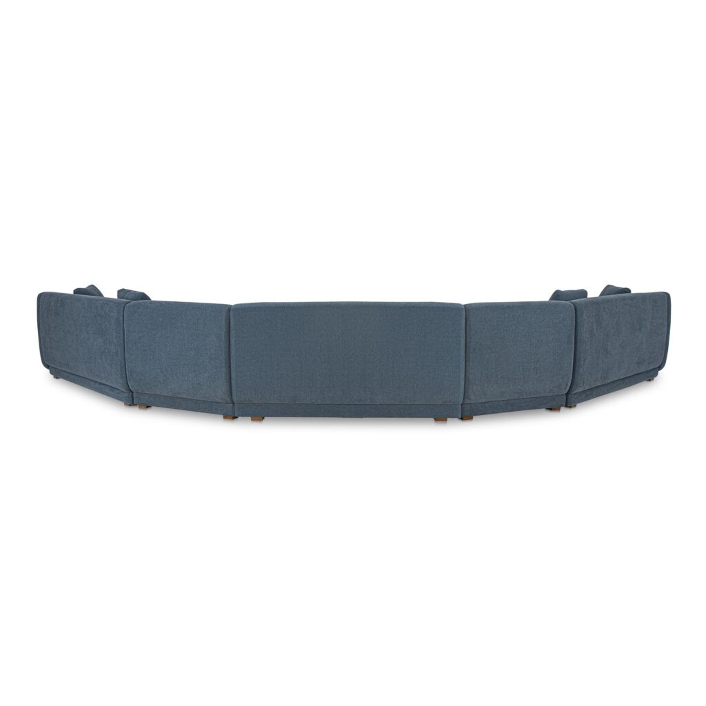 Fraser 5 Piece Modular Sectional Deep Blue - Image 3
