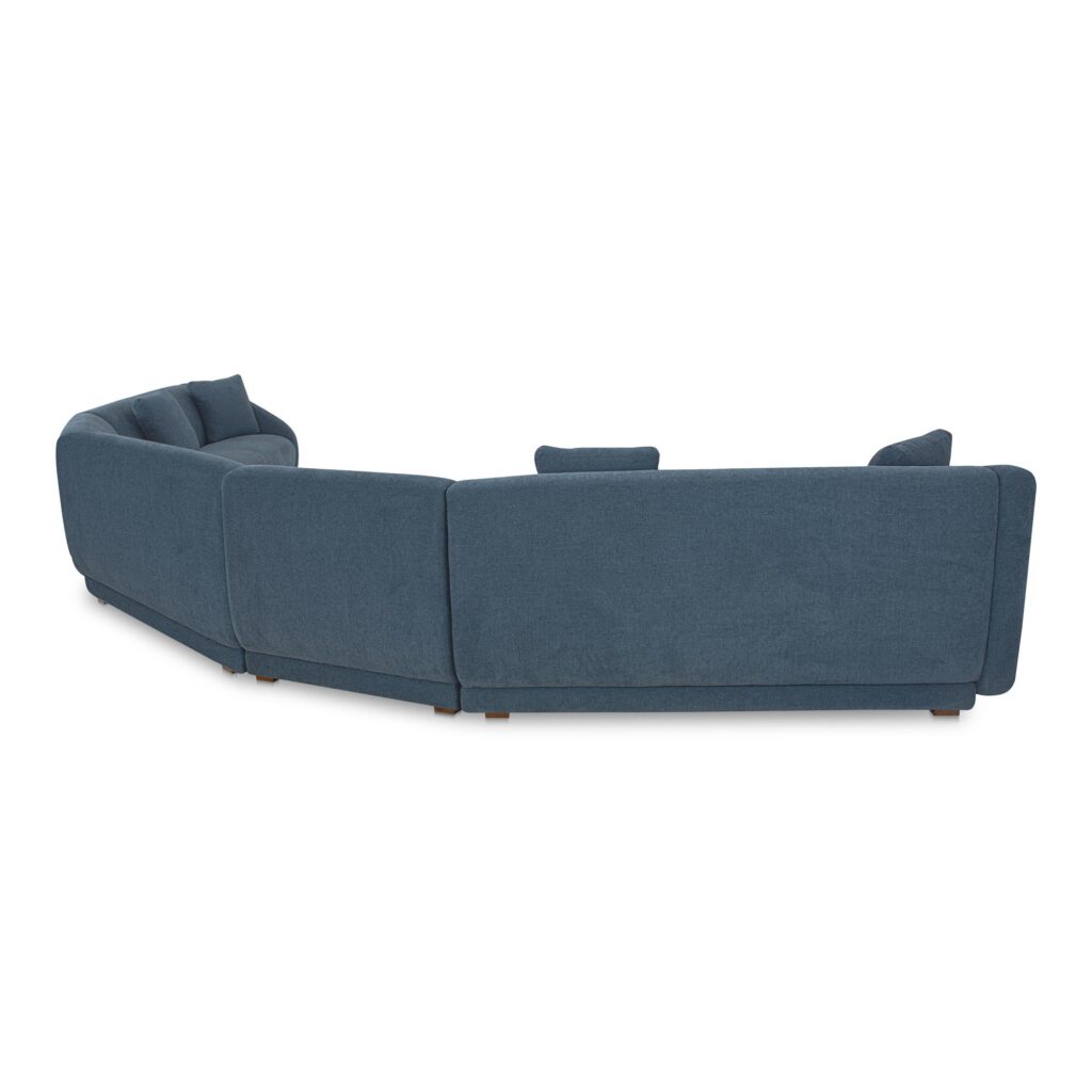 Fraser 5 Piece Modular Sectional Deep Blue - Image 2
