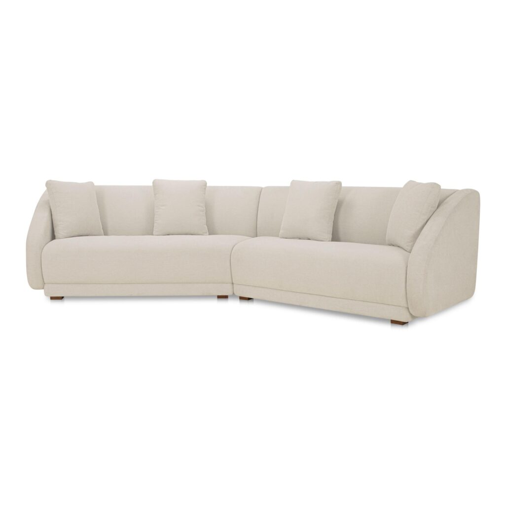 Fraser 2 Piece Modular Sofa White - Image 2