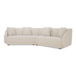 Fraser 2 Piece Modular Sofa White FO-1045-05 FO 1045 05 Fraser diagL shadsilo