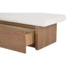 Gemma Storage Bench Oat FO-1050-05 FO 1050 05 Gemma closeup shadsilo