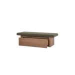 Gemma Storage Bench Dark Green FO-1050-27 FO 1050 27 Gemma diagL open shadsilo