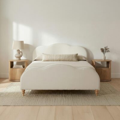 Jacqueline Queen Bed Cream FO-1054-05-0 FO 1054 05 0 00