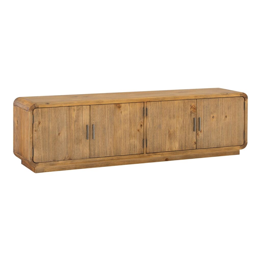 Monterey Media Cabinet Rustic Blonde - Image 2