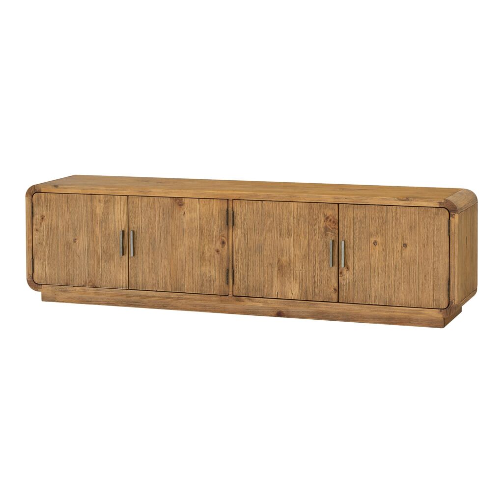 Monterey Media Cabinet Rustic Blonde - Image 3