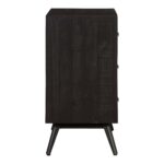 Nova 3 Drawer Nightstand Black FR-1034-02 FR 1034 02 03