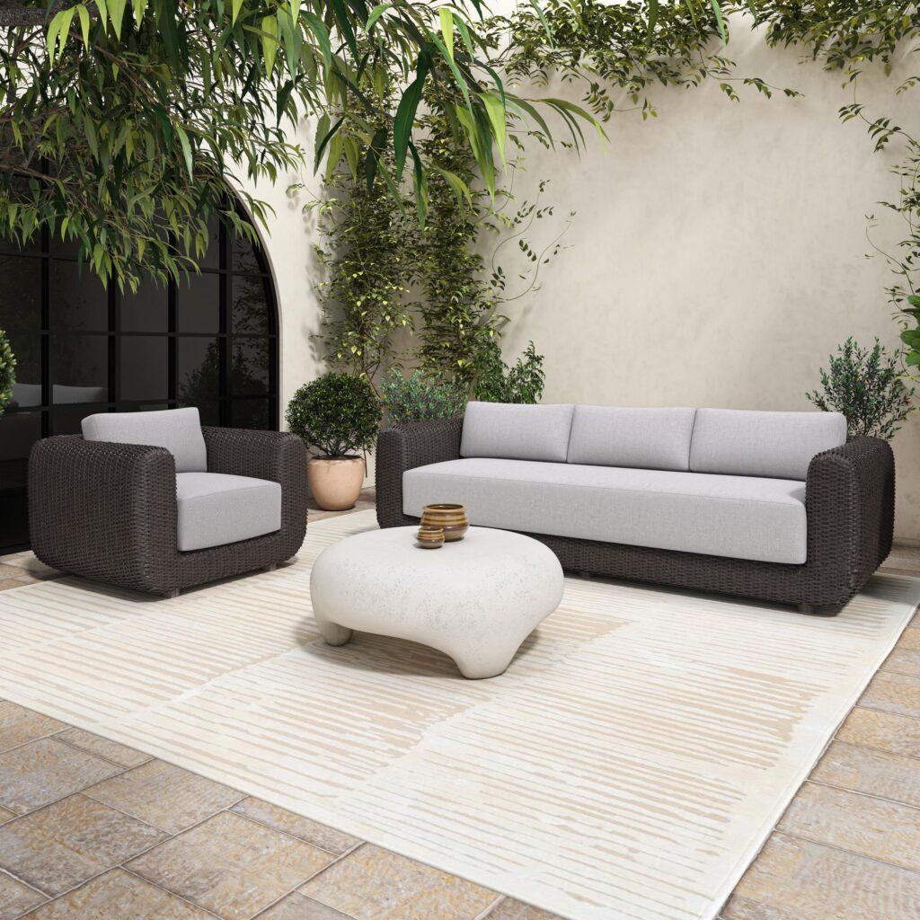 Soma Outdoor Accent Chair Dark Brown - Image 8