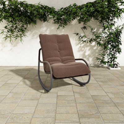 Lyra Outdoor Rocking Chair Brown GE-1002-03 GE 1002 03 10