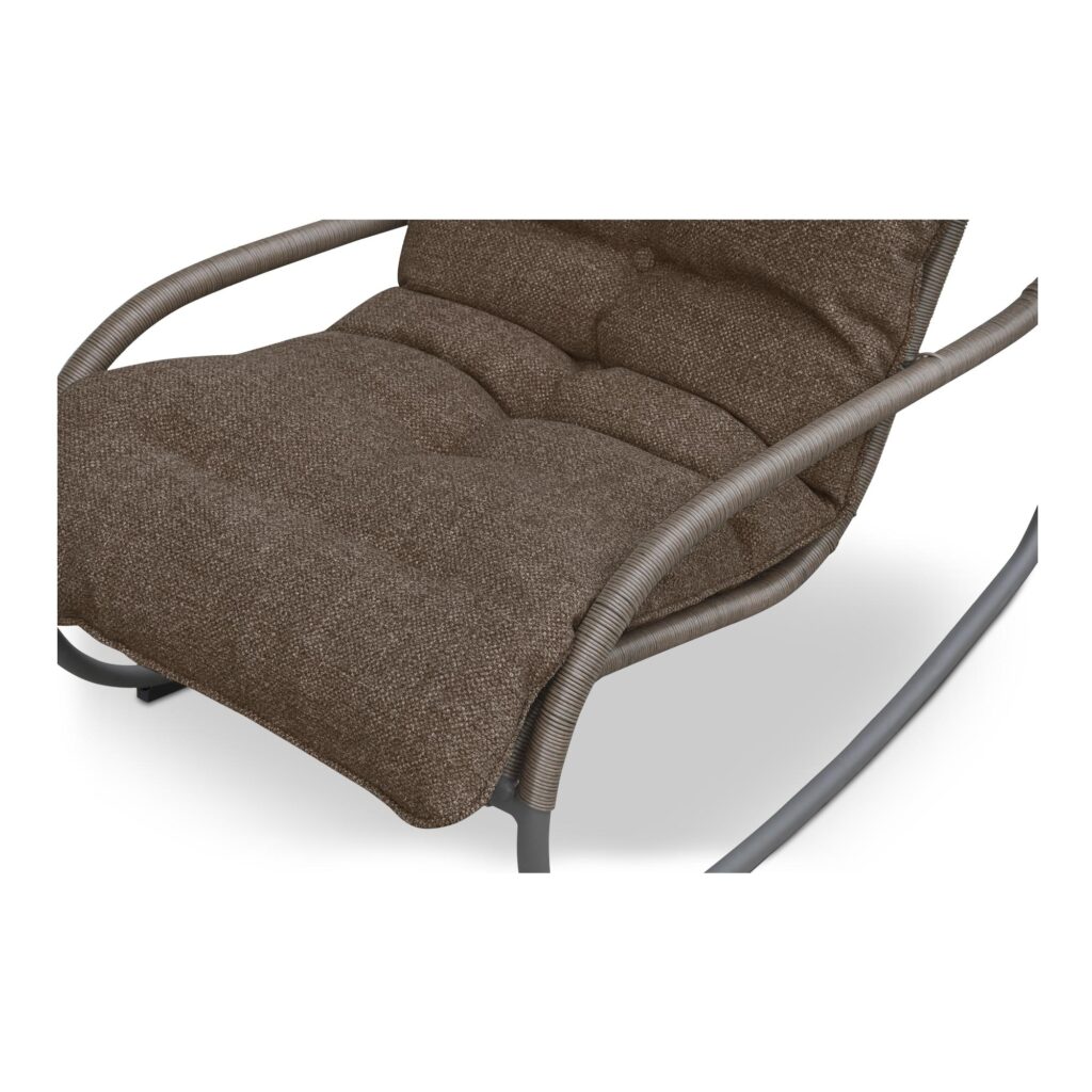 Lyra Outdoor Rocking Chair Brown - Image 6