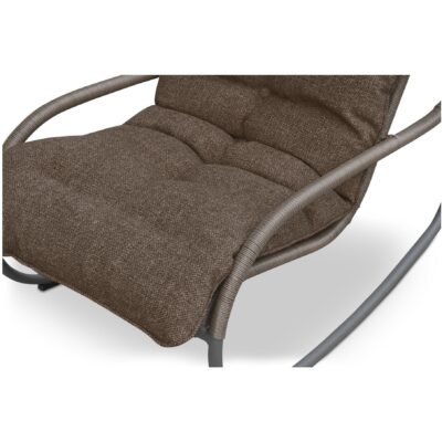 Lyra Outdoor Rocking Chair Brown GE-1002-03 GE 1002 03 Lyra closeup01 shadsilo