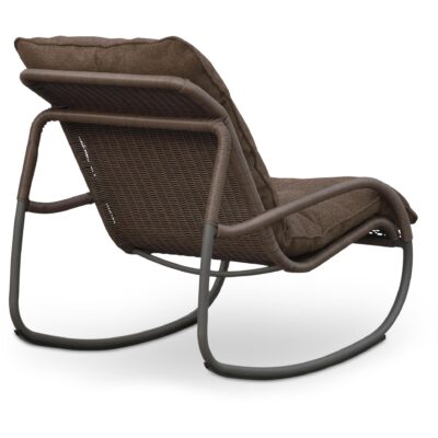 Lyra Outdoor Rocking Chair Brown GE-1002-03 GE 1002 03 Lyra diagR back shadsilo