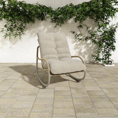 Lyra Outdoor Rocking Chair Beige GE-1002-34 GE 1002 34 10