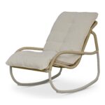 Lyra Outdoor Rocking Chair Beige GE-1002-34 GE 1002 34 Lyra diagL shadsilo