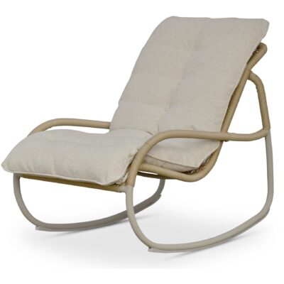 Lyra Outdoor Rocking Chair Beige GE-1002-34 GE 1002 34 Lyra diagL shadsilo
