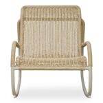 Lyra Outdoor Rocking Chair Beige GE-1002-34 GE 1002 34 Lyra front shadsilo