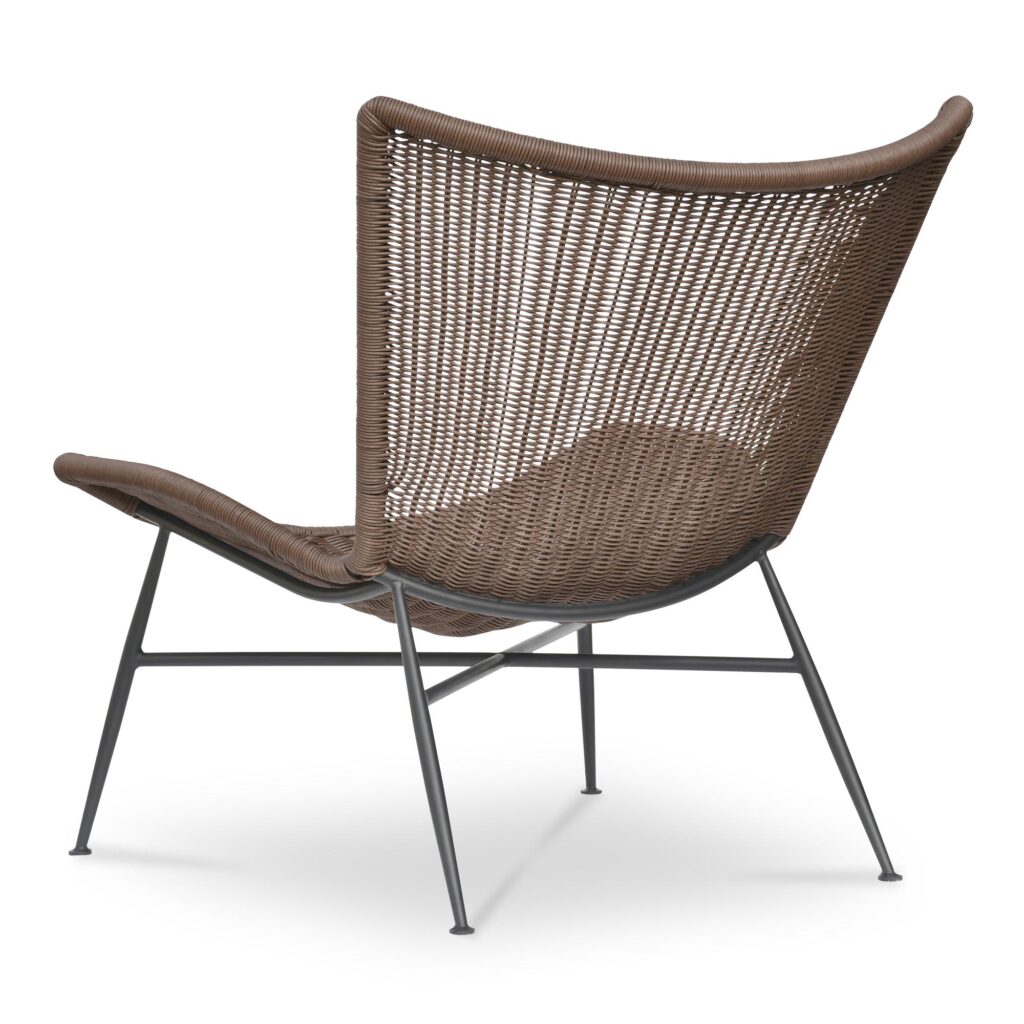Paige Outdoor Accent Chair Brown - Image 2