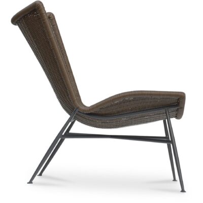 Paige Outdoor Accent Chair Brown GE-1003-03 GE 1003 03 Paige side right shadsilo