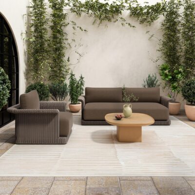 Meredith Outdoor Accent Chair Brown GE-1004-03 GE 1004 03 00